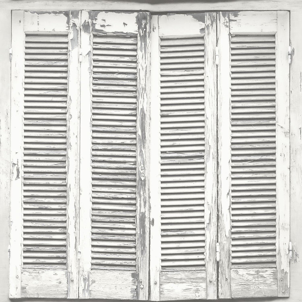 Lansbury Off White Distressed Shutter Wallpaper by ESTA Home Design Department Covers about 56.4 square feet 20.5-in by 33-ft long roll Unpasted 20.9 - Fabric Carolina -