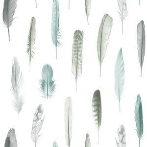 Nala Multicolor Feathers Wallpaper by ESTA Home
