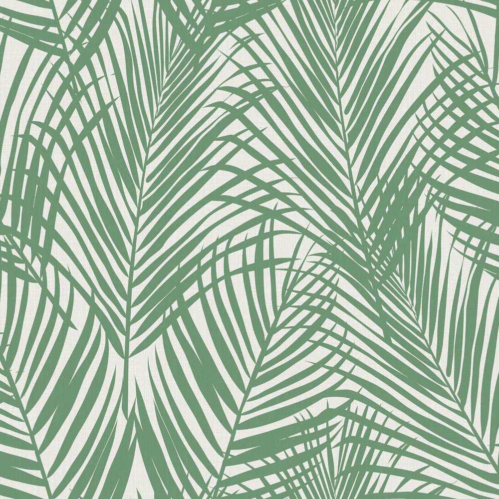 Fifi Green Palm Frond Wallpaper by ESTA Home Design Department Covers about 56.4 square feet 20.5-in by 33-ft long roll Unpasted 20.9 - Fabric Carolina -