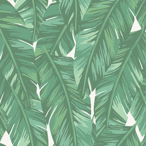 Dumott Green Tropical Leaves Wallpaper by ESTA Home