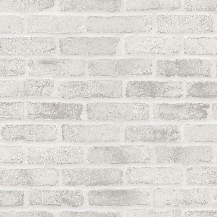 Burnham Grey Brick Wall Wallpaper by ESTA Home Design Department Covers about 57.5 square feet 20.9-in by 33-ft long roll Unpasted 20.9 - Fabric Carolina -