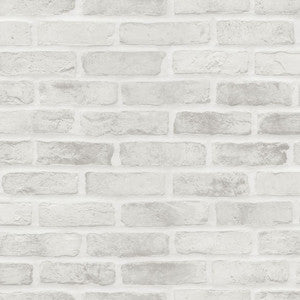 Burnham Grey Brick Wall Wallpaper by ESTA Home