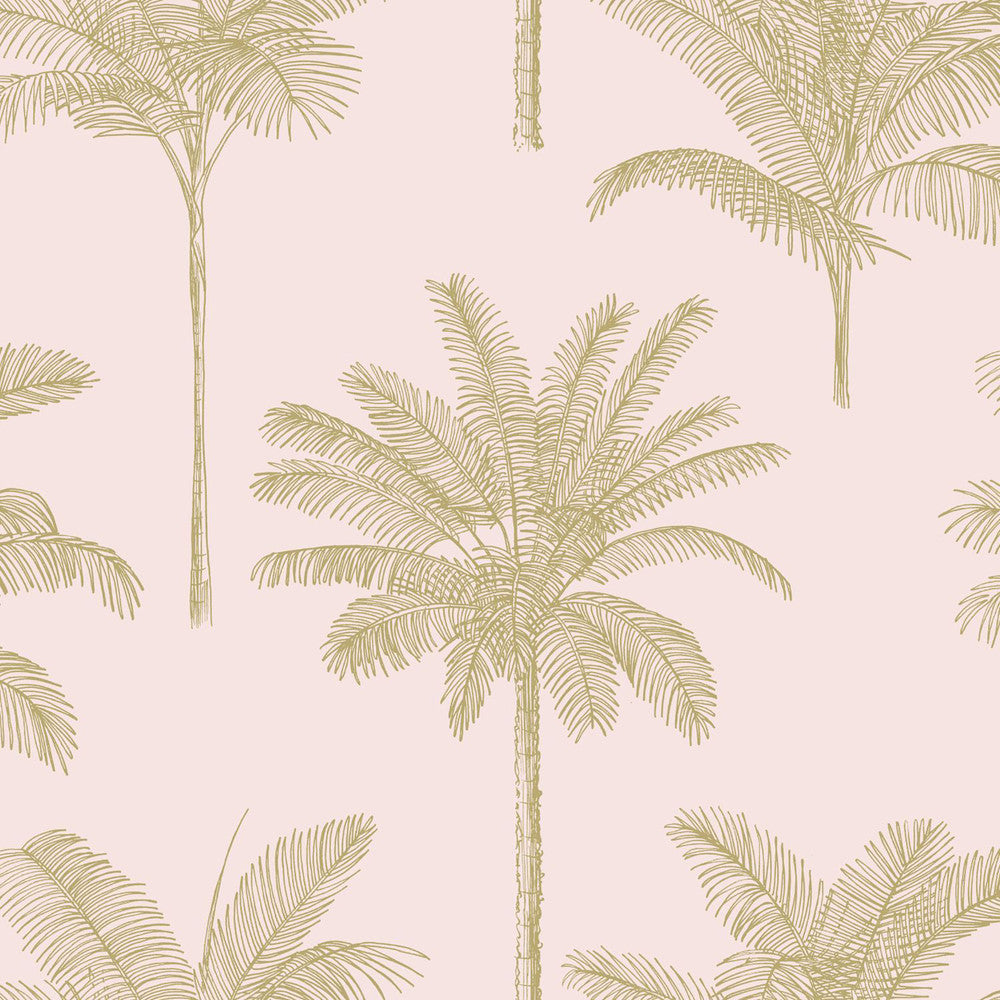Taj Blush Palm Trees Wallpaper by ESTA Home Design Department Covers about 57.5 square feet 20.9-in by 33-ft long roll Unpasted 20.9 - Fabric Carolina -