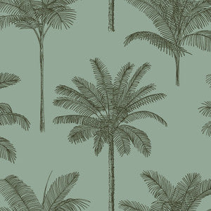 Taj Sage Palm Trees Wallpaper by ESTA Home