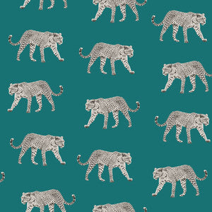 Prowl Teal Jaguars Wallpaper by ESTA Home