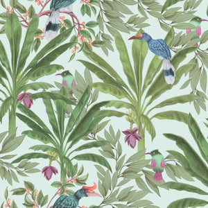 Carola Green Jungle Tropics Wallpaper by ESTA Home
