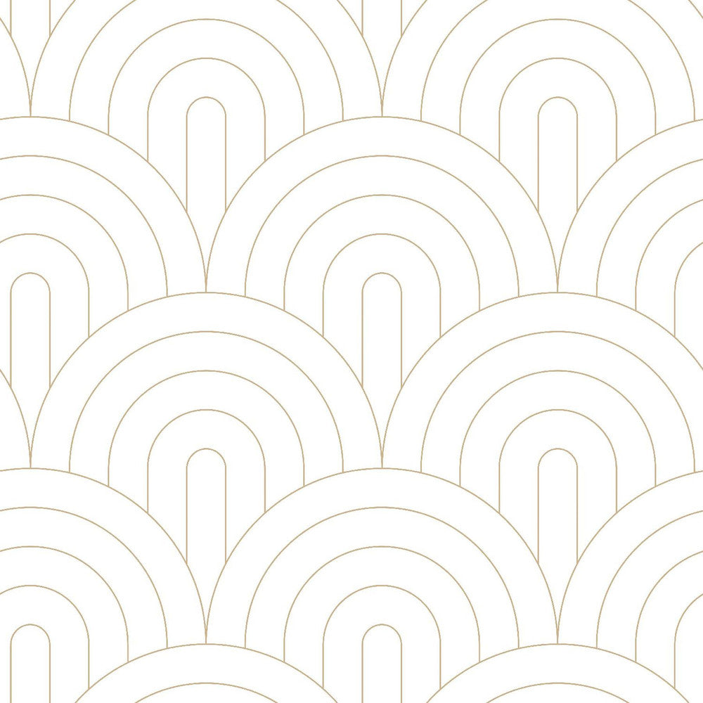 Lalique White Art Deco Motif Wallpaper by ESTA Home Design Department Covers about 57.5 square feet 20.9-in by 33-ft long roll Unpasted 10.4 - Fabric Carolina -