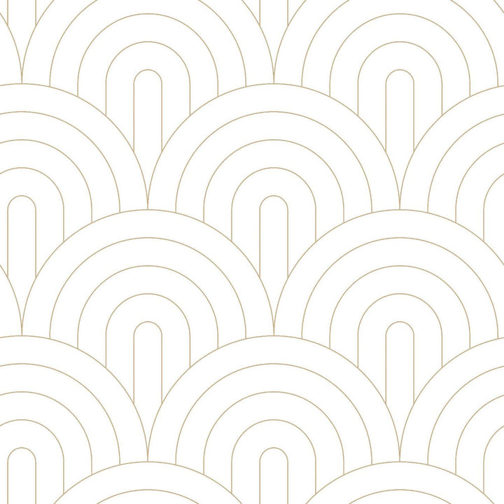 Lalique White Art Deco Motif Wallpaper by ESTA Home Design Department Covers about 57.5 square feet 20.9-in by 33-ft long roll Unpasted 10.4 - Fabric Carolina -