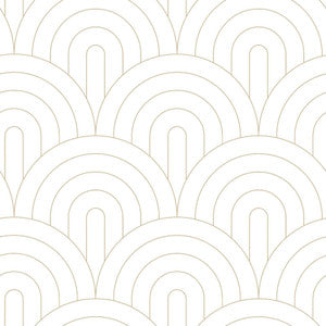 Lalique White Art Deco Motif Wallpaper by ESTA Home