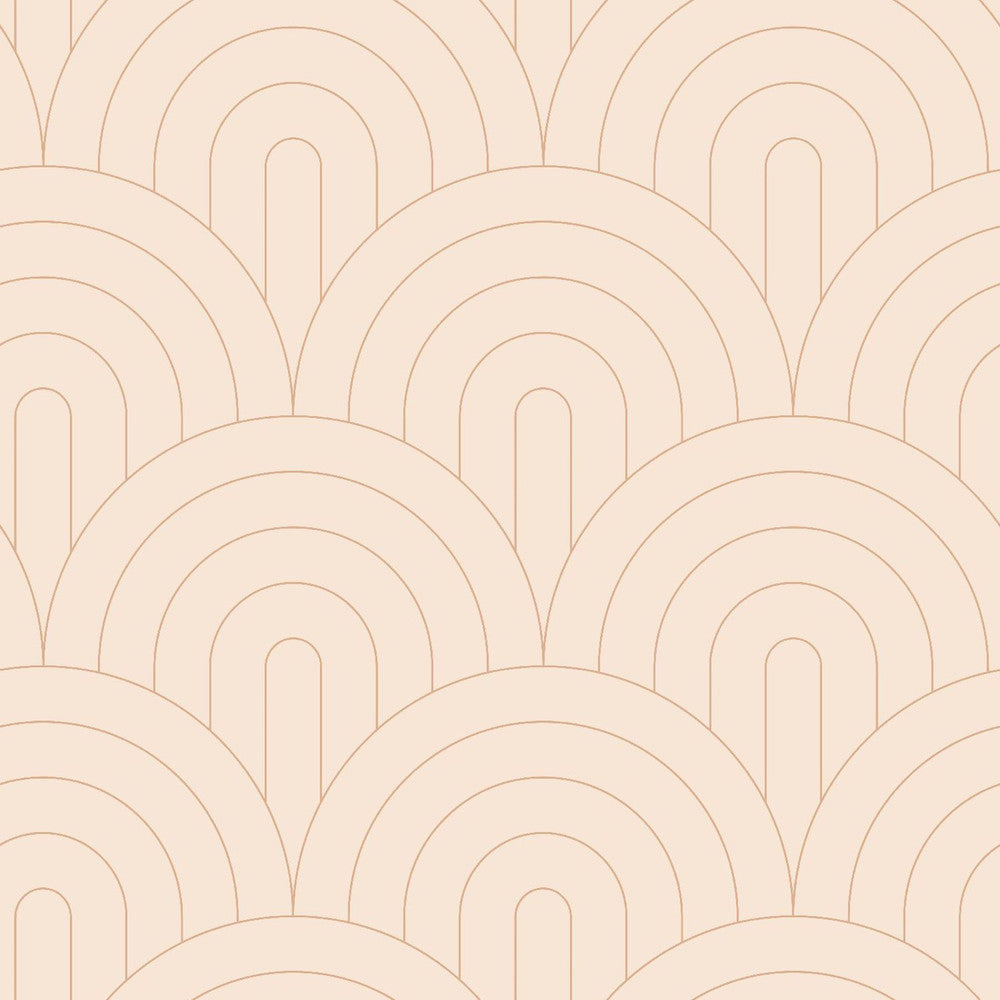 Lalique Pink Art Deco Motif Wallpaper by ESTA Home Design Department Covers about 57.5 square feet 20.9-in by 33-ft long roll Unpasted 10.4 - Fabric Carolina -