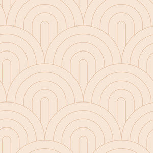 Lalique Pink Art Deco Motif Wallpaper by ESTA Home