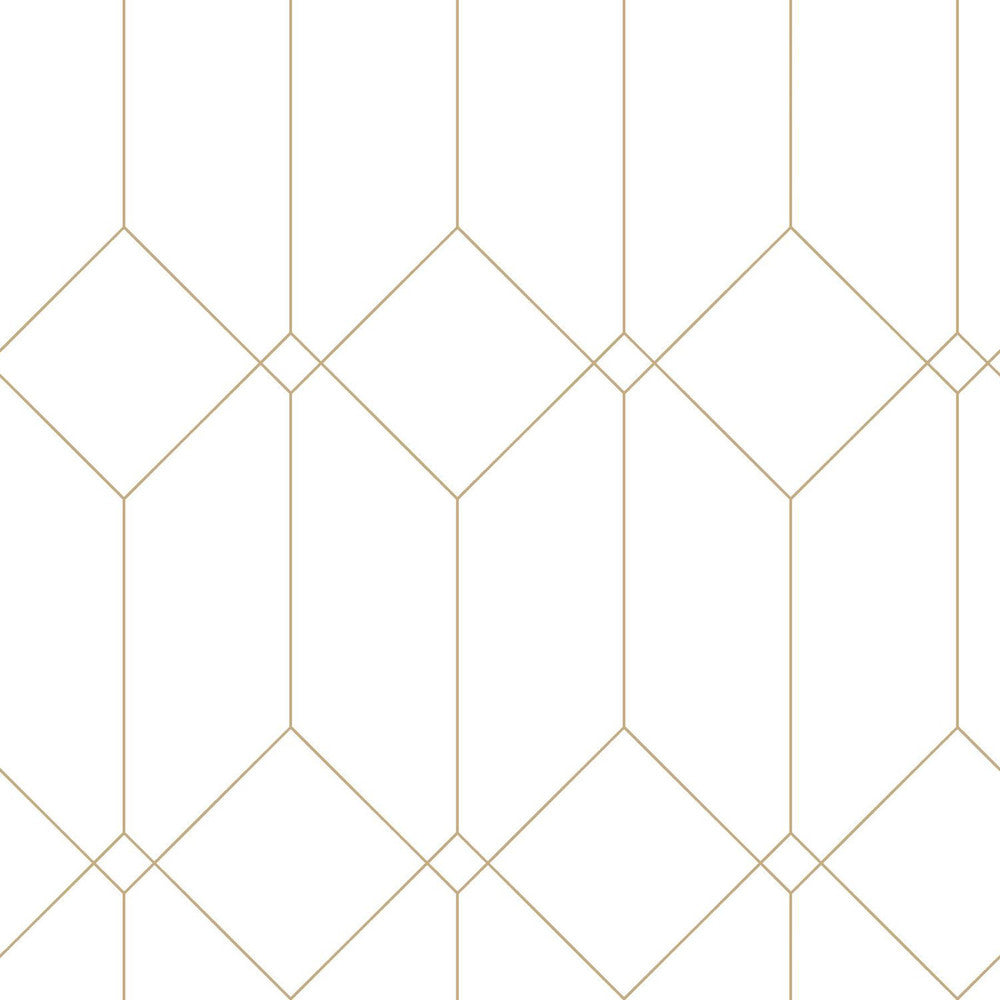 Trilliant White Art Deco Motif Wallpaper by ESTA Home Design Department Covers about 57.5 square feet 20.9-in by 33-ft long roll Unpasted 20.9 - Fabric Carolina -