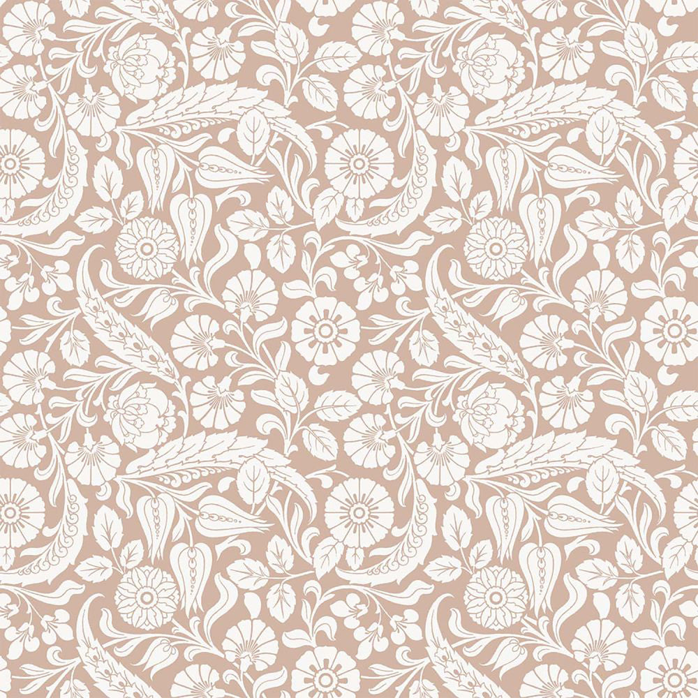 Cordelia Pink Baroque Blooms Wallpaper by ESTA Home Design Department Covers about 57.5 square feet 20.9-in by 33-ft long roll Unpasted 10.4 - Fabric Carolina -
