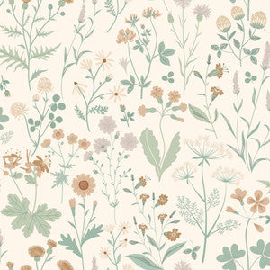 Letitia Cream Summer Meadows Wallpaper by ESTA Home