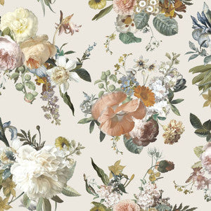 Antonia Cream Vintage Bouquet Wallpaper by ESTA Home