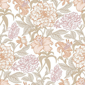 Persephone Pastel Spring Blossoms Wallpaper by ESTA Home