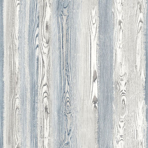 Cady Blue Wood Panel Wallpaper by ESTA Home