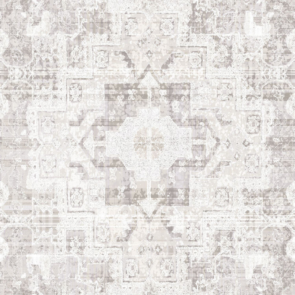 Desmond Beige Distressed Medallion Wallpaper by ESTA Home Design Department Covers about 56.4 square feet 20.5-in by 33-ft long roll Unpasted 20.9 - Fabric Carolina -