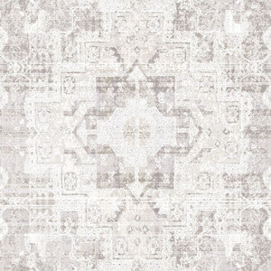 Desmond Beige Distressed Medallion Wallpaper by ESTA Home