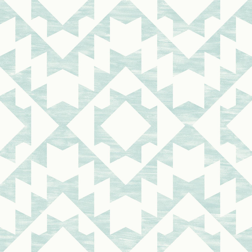 Fantine Mint Geometric Wallpaper by ESTA Home Design Department Covers about 56.4 square feet 20.5-in by 33-ft long roll Unpasted 20.9 - Fabric Carolina -