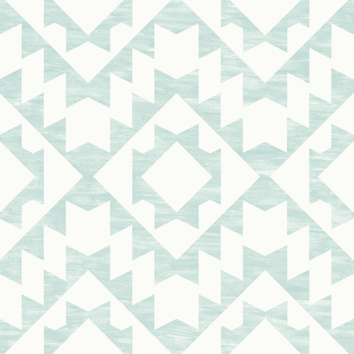 Fantine Mint Geometric Wallpaper by ESTA Home Design Department Covers about 56.4 square feet 20.5-in by 33-ft long roll Unpasted 20.9 - Fabric Carolina -