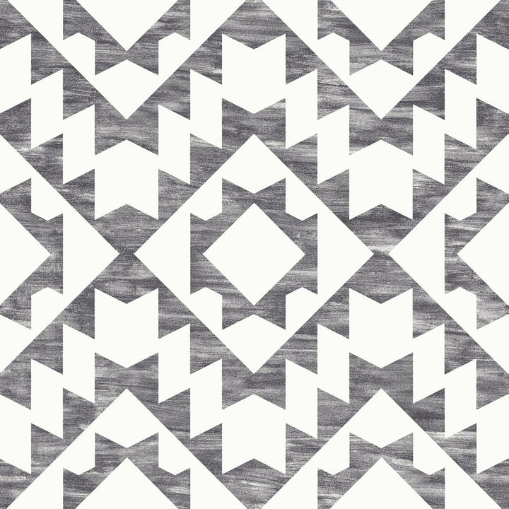 Fantine Black Geometric Wallpaper by ESTA Home Design Department Covers about 56.4 square feet 20.5-in by 33-ft long roll Unpasted 20.9 - Fabric Carolina -