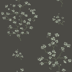 Morrible Black Floral Wallpaper by ESTA Home