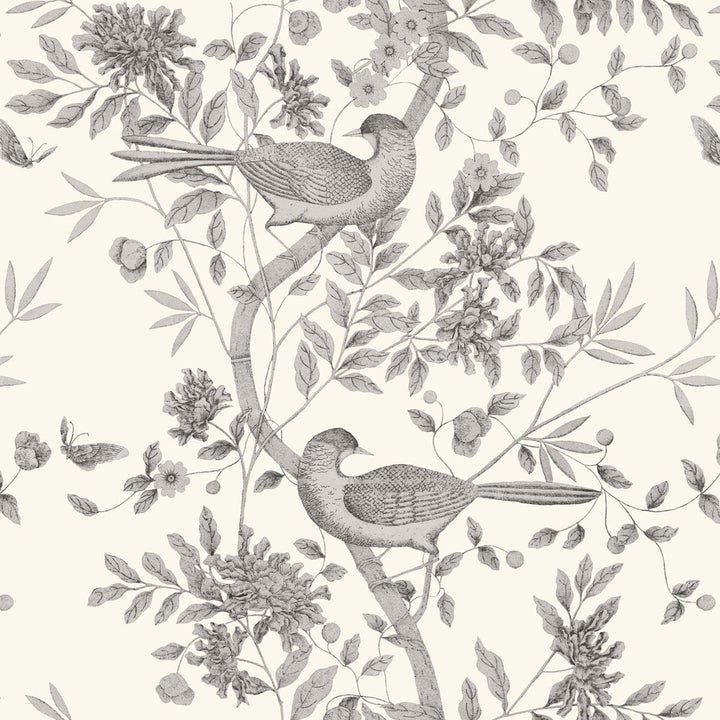 Sharpay Cream Trail Wallpaper by Origin Design Department Covers about 56.4 square feet 20.5-in by 33-ft long roll Unpasted 20.9 - Fabric Carolina -