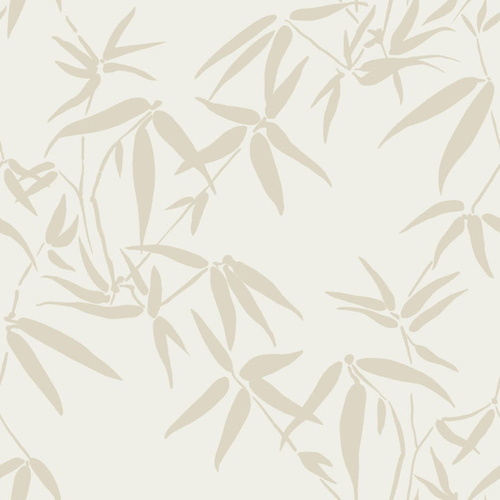 Guadua Beige Bamboo Leaves Wallpaper by Origin Design Department Covers about 57.5 square feet 20.9-in by 33-ft long roll Unpasted 20.9 - Fabric Carolina -
