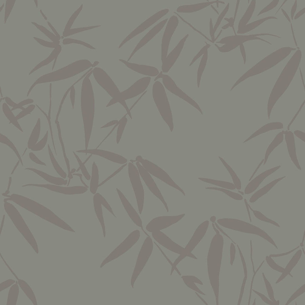 Guadua Grey Bamboo Leaves Wallpaper by Origin Design Department Covers about 57.5 square feet 20.9-in by 33-ft long roll Unpasted 20.9 - Fabric Carolina -
