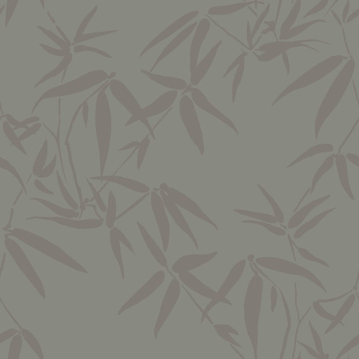 Guadua Grey Bamboo Leaves Wallpaper by Origin Design Department Covers about 57.5 square feet 20.9-in by 33-ft long roll Unpasted 20.9 - Fabric Carolina -