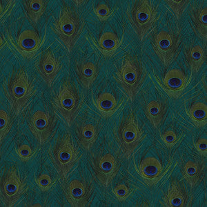 Plumage Sapphire Peacock Feathers Wallpaper by Origin