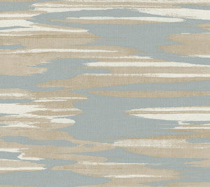 Nimbus Blue & Cream Wallpaper by Antonina Vella