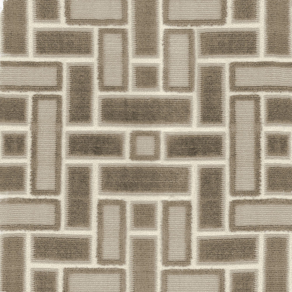 Dean Taupe by Norbar Fabric RITZ 76% VISCOSE 24% POLYESTER INDIA 9 1/4"V 13 1/2"H 54" - Fabric Carolina -