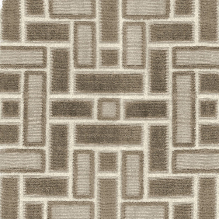 Dean Taupe by Norbar Fabric RITZ 76% VISCOSE 24% POLYESTER INDIA 9 1/4"V 13 1/2"H 54" - Fabric Carolina -
