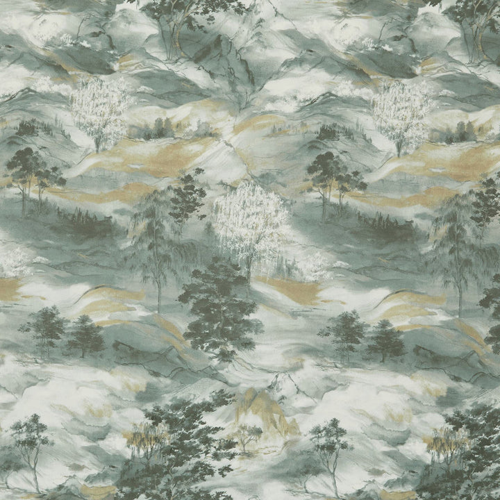 Decatur 2 Basil by Marcus William Designer Fabric KAI/MARCUS WILLIAM ARAVALLI 100%POL SPAIN MARTINDALE WEAR TEST (50 000 CIRCULAR RUBS) Horizontal: 18.125 and Vertical: 29.125 56.25 in - Swanky Fabrics -