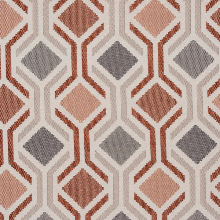 Declamation 1 Terracotta by Marcus William Fabric PS/MARCUS WILLIAM GINGKO 91%POL 9%COT INDIA Horizontal: 13.750 and Vertical: 14.750 54 in - Fabric Carolina -