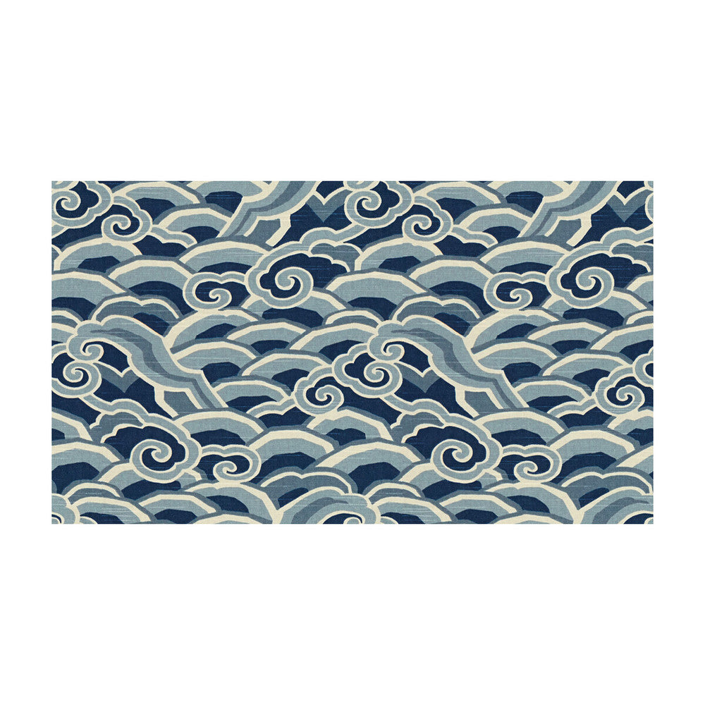 Decowaves Ultramarine by Kravet Basics Fabric SARAH RICHARDSON HARMONY COTTON - 100% China MEDIUM Horizontal: 13.5 and Vertical: 16 54.5 - Fabric Carolina -