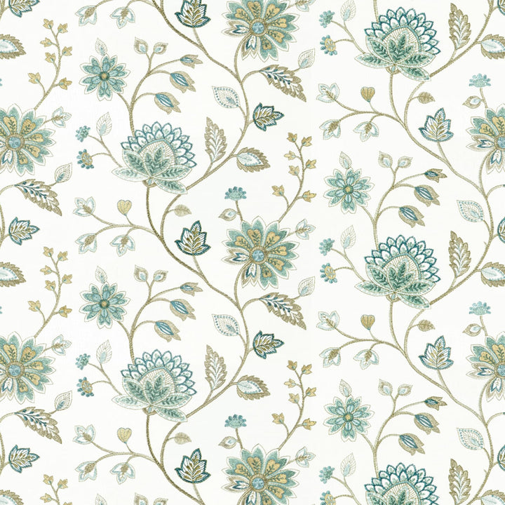 Decree 1 Peacock by Stout Fabric Stout Fabric Decree 1 PeacockFabric RAINBOW LIBRARY SEASPRAY/ICECICLE INDIA </p><p>Repeat: H: 26.000, V: 12.125 50 in - Fabric Carolina -