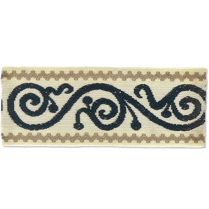 Delilah 2 Indigo by Stout Trim HARMONY TRIM 58%POL 42%SVI CHINA </p><p>Repeat: 0 2.5 in - Fabric Carolina -