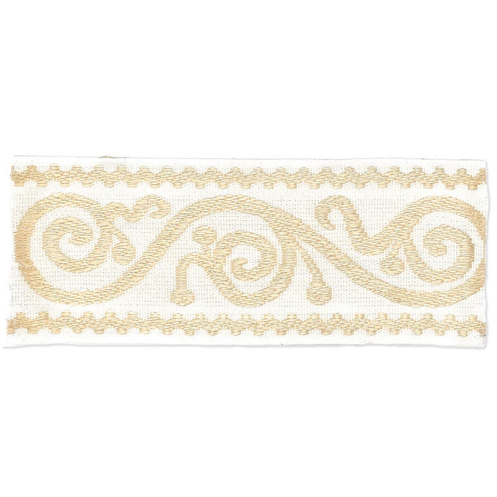 Delilah 3 Ivory by Stout Trim HARMONY TRIM 58%POL 42%SVI CHINA </p><p>Repeat: 0 2.5 in - Fabric Carolina -