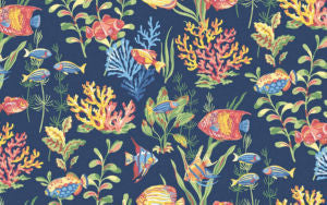 Delphi Navy 55 by Norbar Fabric PRISM BRIGHTS 100% COTTON PAKISTAN 50,000 WYZENBEEK </p><p>Repeat: 17 1/4"V 36 1/6"H 56 - Fabric Carolina -