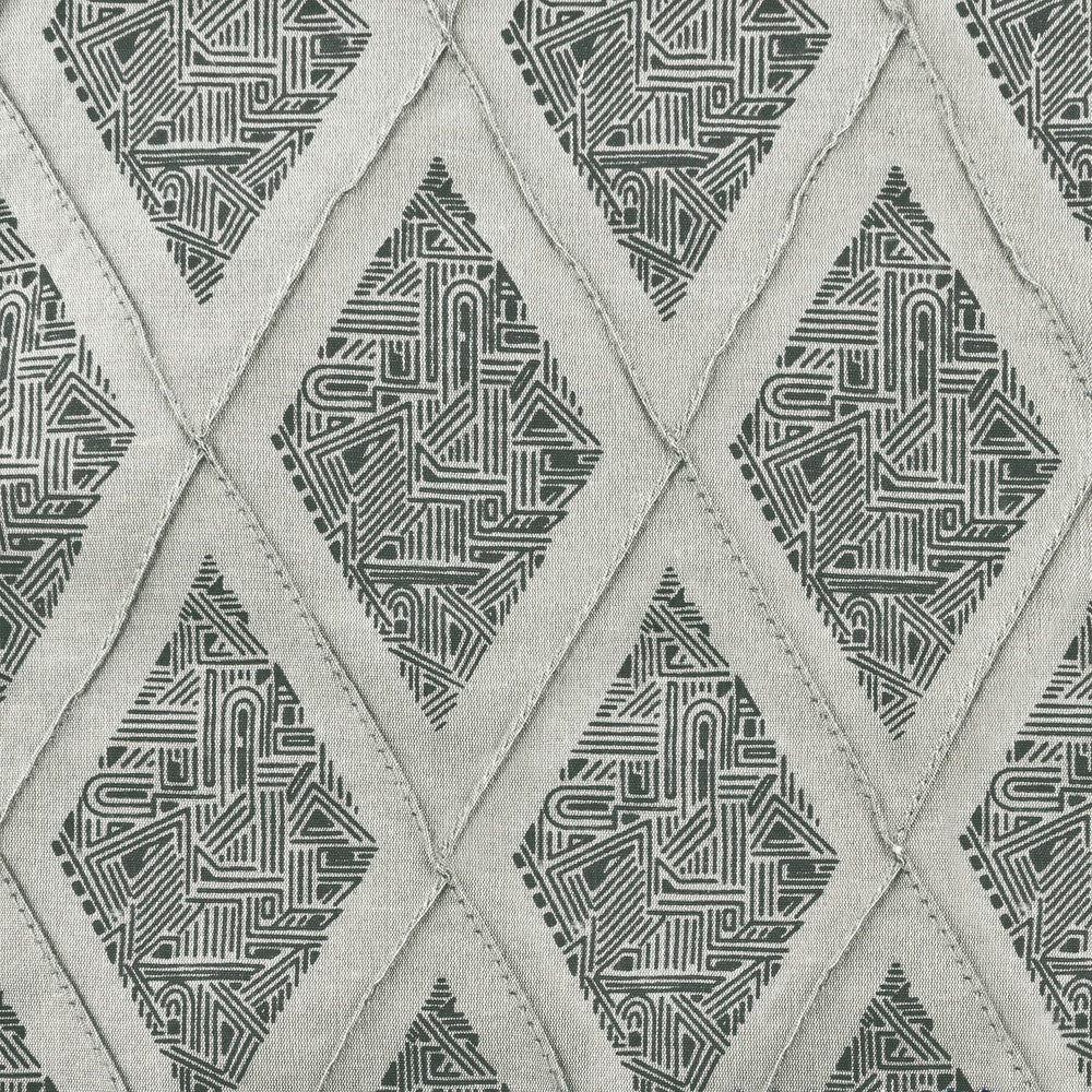 Denton 2 Charcoal by Aoc Designer Fabric COLOR MY WINDOW DOVE/CHARCOAL 80%SVI 20%POL INDIA Horizontal: 3.125 and Vertical: 5.875 54 in - Swanky Fabrics -