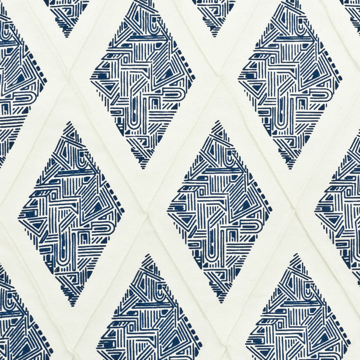 Denton 3 Indigo by Aoc Fabric COLOR MY WINDOW BLUE/NAVY 80%SVI 20%POL INDIA Horizontal: 3.125 and Vertical: 5.875 54 in - Fabric Carolina -