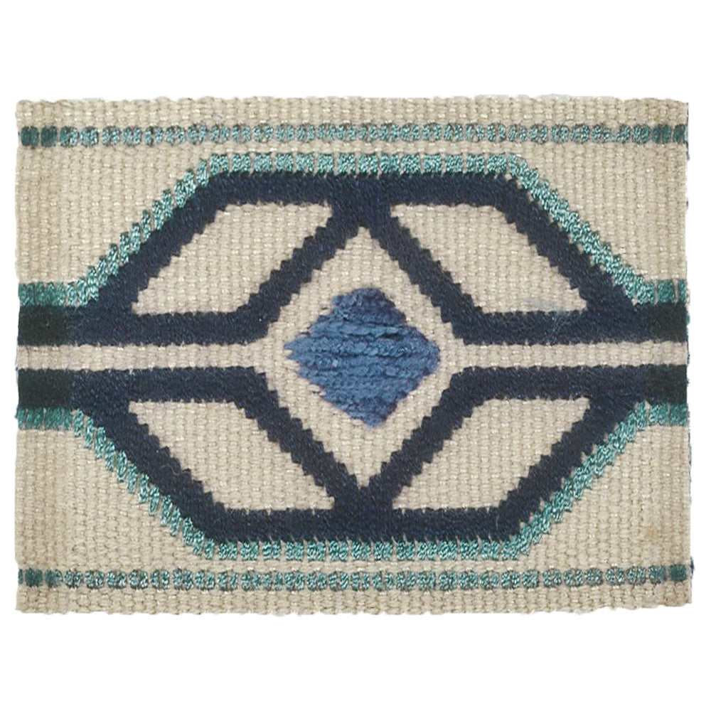 Dermotte 6 Indigo by Stout Designer Trim TREND ALERT TRIM 56%SVI 35%LIN 9%COT CHINA Horizontal: 3.000 and Vertical: 0.000 2.13 in - Swanky Fabrics -