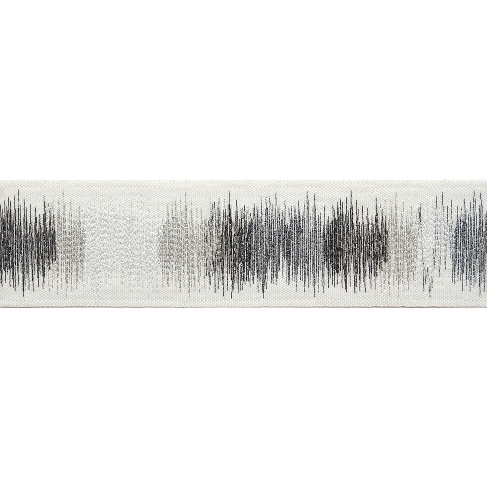 Derry Emb Tape Steel by Magnolia Trim - 100% Polyester China Horizontal: and Vertical: 3 - Fabric Carolina -