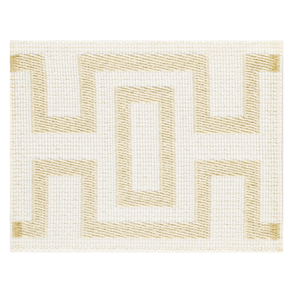 Desanto 1 Bisquit by Stout Trim Stout Trim Desanto 1 BisquitTrim VISIONS OF COLOR TRIM TURKEY </p><p>Repeat: H: 2.375, V: 0.000 3 in - Fabric Carolina -