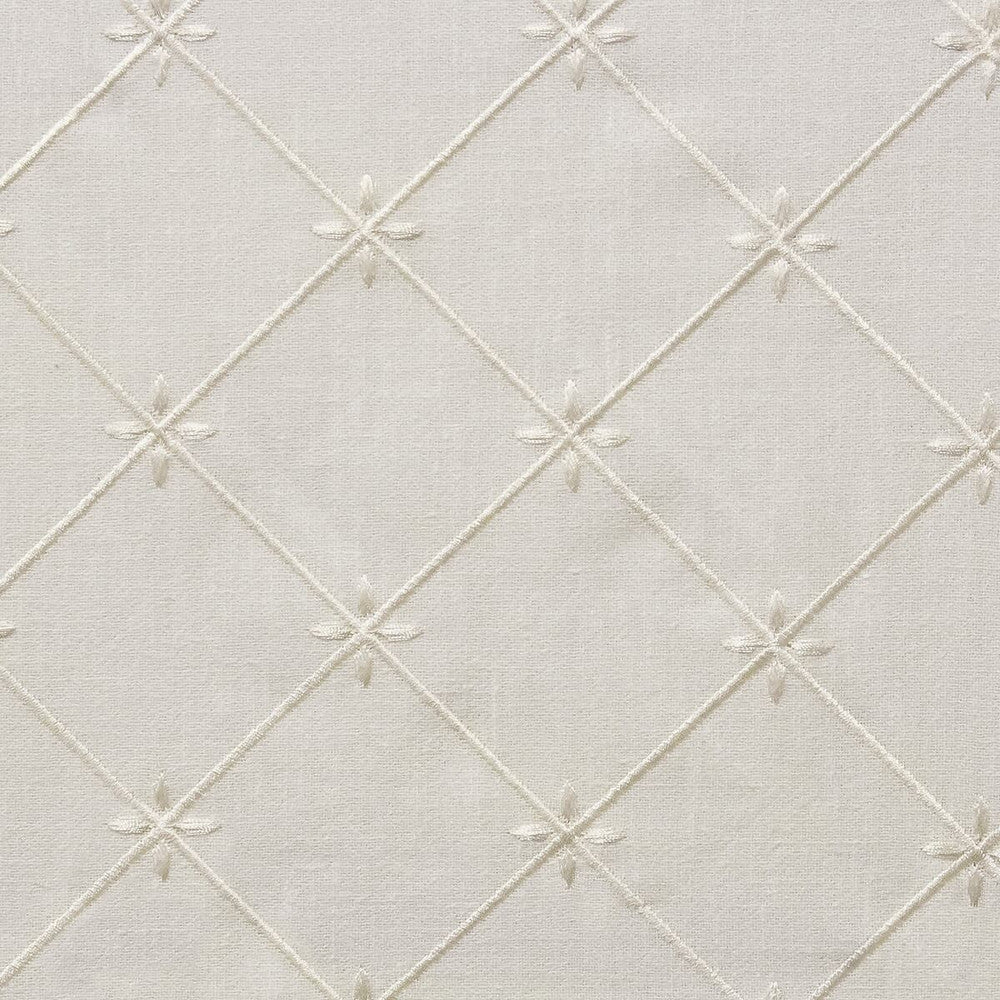 Deveraux 3 Vanilla by Stout Fabric COLOR MY WINDOW EMBROIDERY/SNOW 65%COT 35%POL %PEMB INDIA </p><p>Repeat: 3.25 52 in - Fabric Carolina -