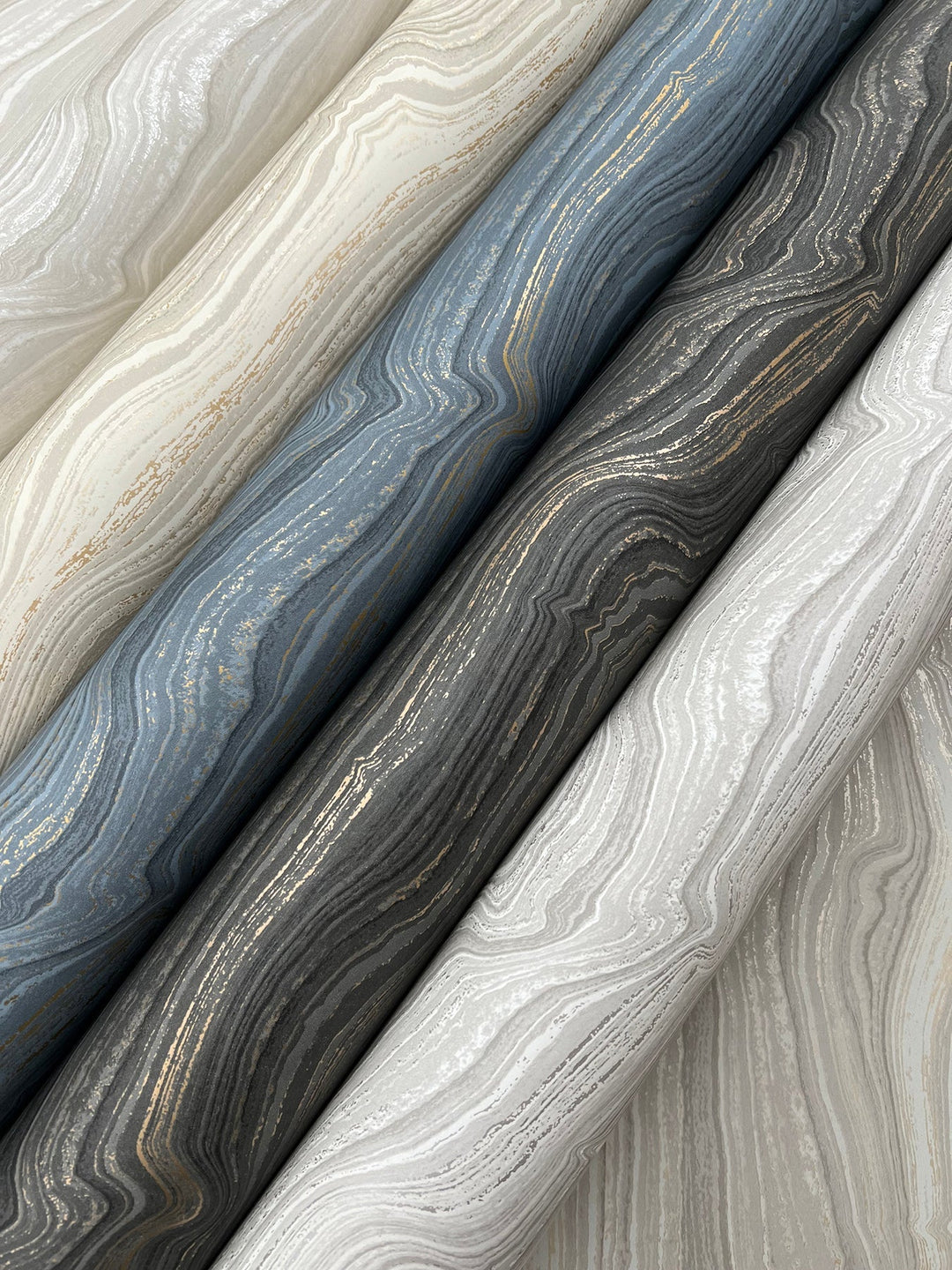 Mineral Shimmer Warm Neutral & Pearl Wallpaper by Candice Olson Designer
