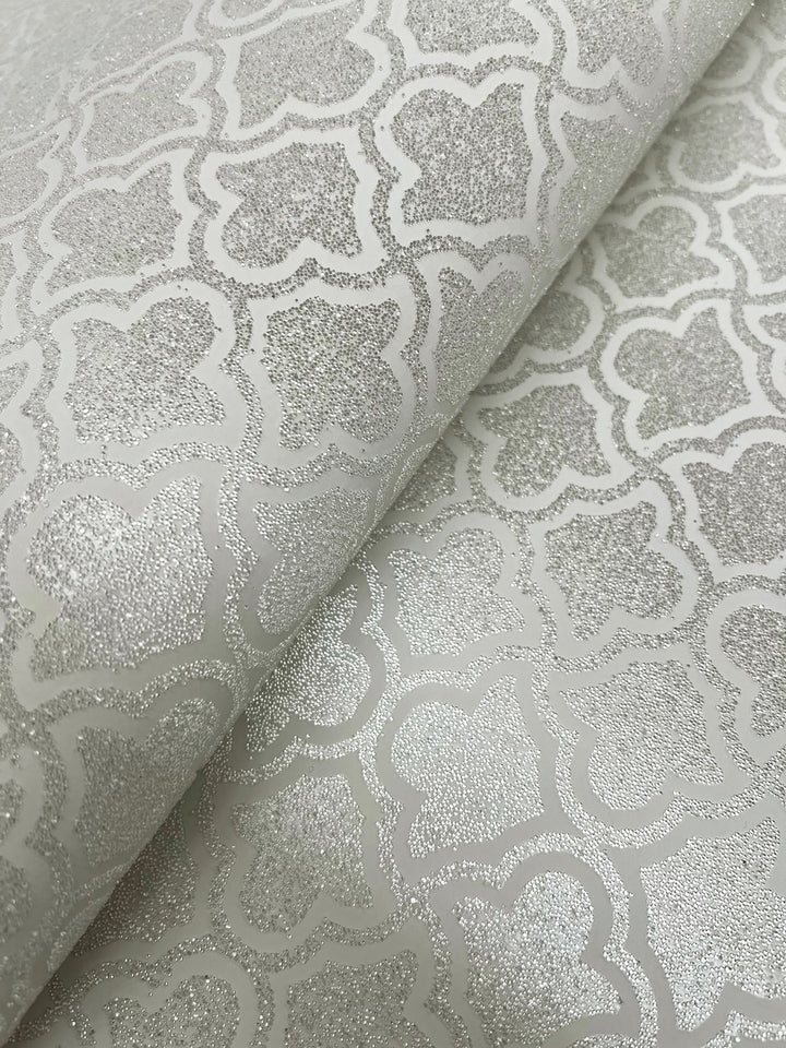 Uptown Glam Beige Wallpaper by Candice Olson Designer